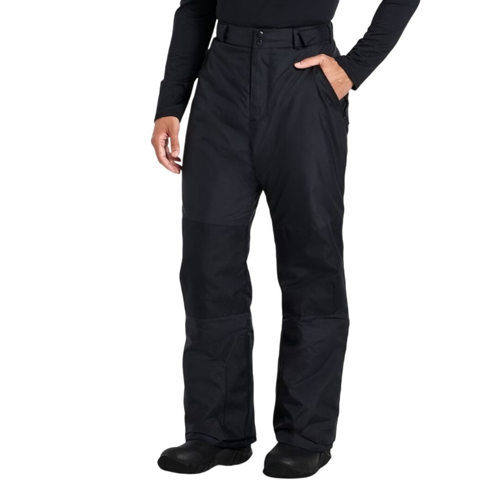 All in Motion Men's Black Wind Water Resistant Cold Weather Snow Pants Size L